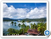 Great view from the Lake Kenyir Resort & Spa, the only 4-star resort at Kenyir